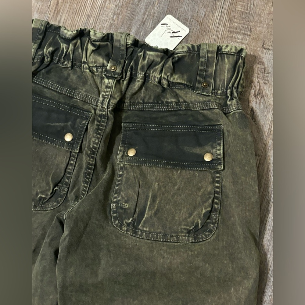 Free People Can't Compare Cargo Pants In Dusty Olive - Picture 10 of 15